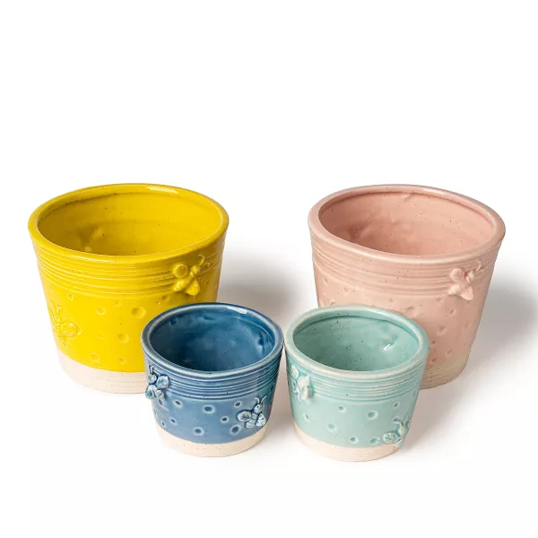 Mesilasvahast keraamiline küünlapurk