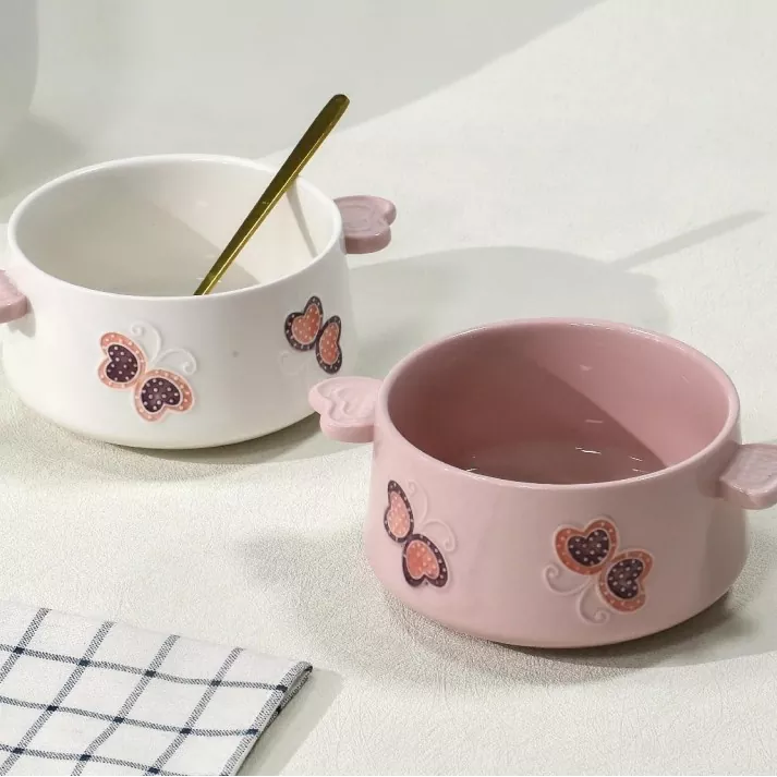 Nõudepesumasin ohutu käsitsi maalitud keraamiline kauss