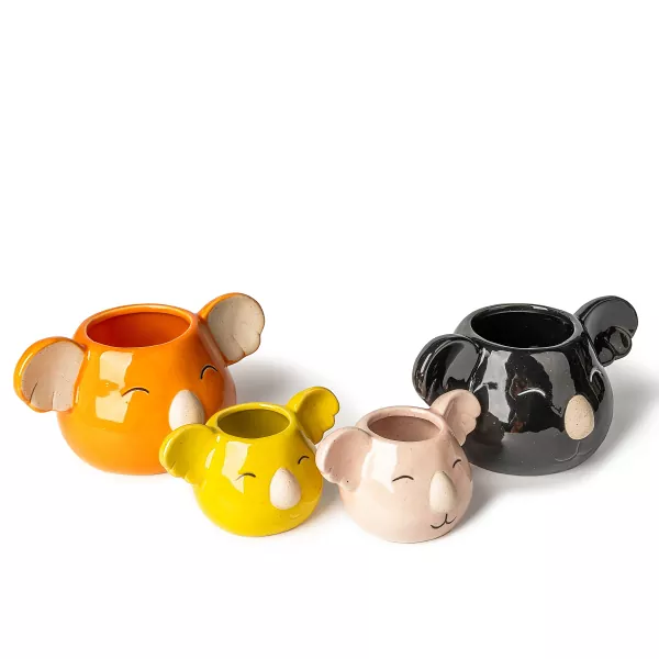 Koala-kujulised keraamilised küünlajalad