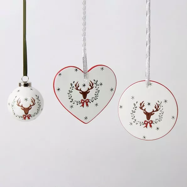 Ainulaadne käsitsi valmistatud keraamiline jõulupuu kaunistus